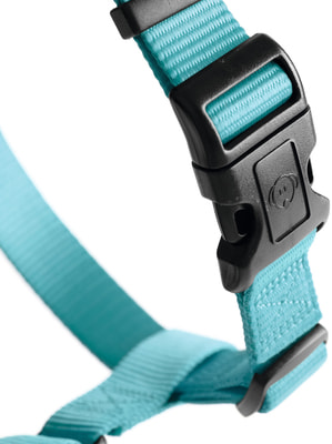 Hunter Smart Шлейка для собак Ecco Sport нейлон бирюзовый (фото, вид 3)