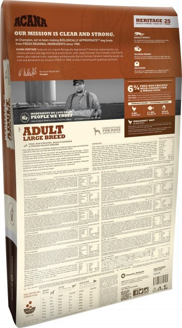 Acana heritage adult large breed outlet