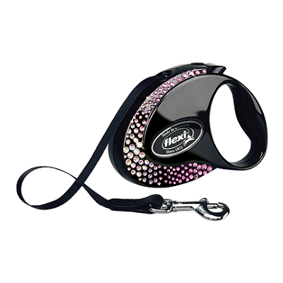 Поводок-рулетка flexi Glam Composition M, лента 5 метров, для собак до 25 кг Поводок-рулетка flexi Glam Composition M, лента 5 метров, для собак до 25 кг