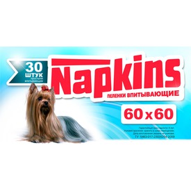 Napkins Впитывающие пеленки для собак 60х60см (фото)