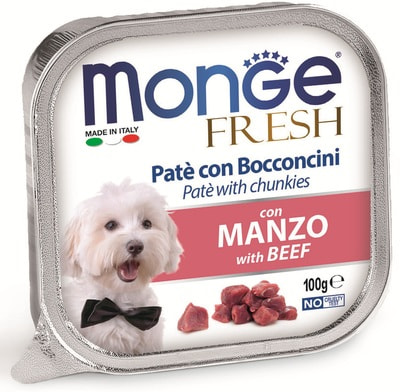 Консервы Monge Dog Fresh паштет для собак говядина (фото)