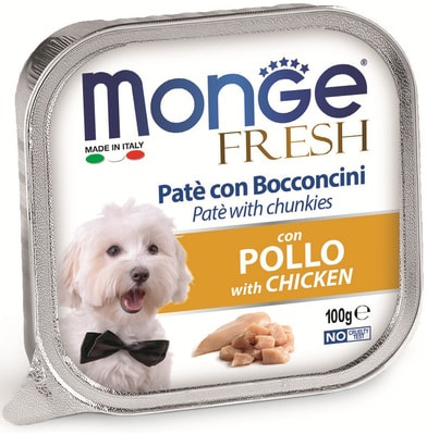 Monge Dog Fresh консервы для собак курица (фото)