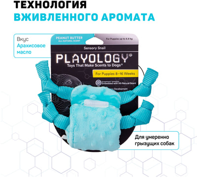 Playology ��������� �������� ������ ��� ������ PUPPY SENSORY SNAIL � �������� ������� (����)