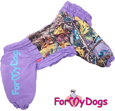 ForMyDogs Дождевик для больших собак Лес фиолетовый на девочку ForMyDogs Дождевик для больших собак Лес фиолетовый на девочку (фото)