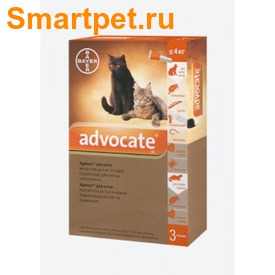Bayer Адвокат антипаразитарный препарат для кошек до 4кг