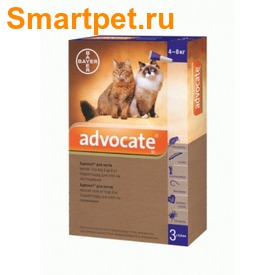 Bayer Адвокат антипаразитарный препарат для кошек от 4 до 8 кг