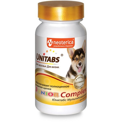 Unitabs JuniorComplex с B9 Витамины для щенков