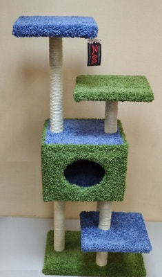 Дарэлл Комплекс с когтеточками Акробат из ковролина для кошек (фото)
