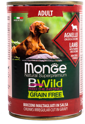 Monge Dog BWild GRAIN FREE ����������� �������� �� ������� � ������ � ��������� ��� �������� ����� ���� ����� (����)