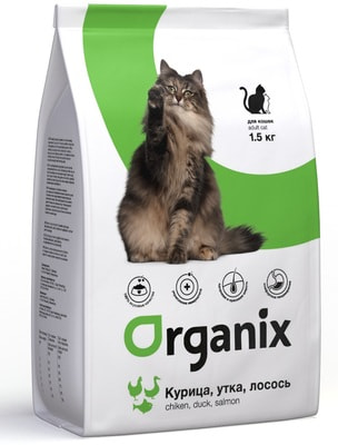   Organix  : ,    (Adult Cat Chicken, Duck, Salmon) ()