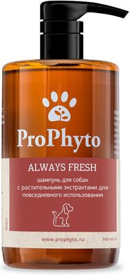 ProPhyto Жидкий шампунь ALWAYS FRESH с растительными экстрактами для регулярного гигиенического очищения кожи и шерсти собак ProPhyto Жидкий шампунь ALWAYS FRESH с растительными экстрактами для регулярного гигиенического очищения кожи и шерсти собак (фото)