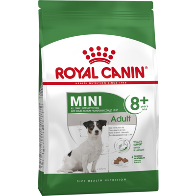 Сухой корм Royal Canin Mini Adult 8+ для мини собак с 8 лет до 12 лет