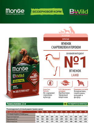   Monge Dog BWild Dog GRAIN FREE               ()