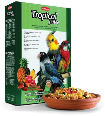 Padovan Tropical patte Корм для средних попугаев с фруктами
