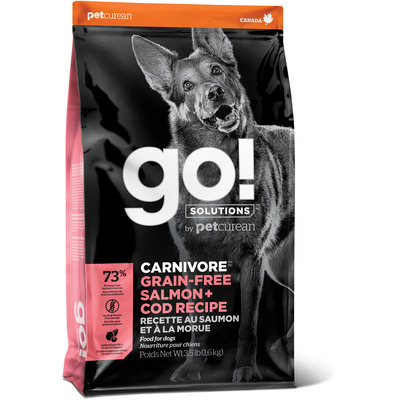   Go! Natural Holistic      c    (GO! CARNIVORE GF Salmon + Cod Recipe DF)
