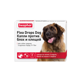 BEAPHAR Flea Drops For Dogs - ����� �� ���� � ������ ��� ����� 20-70��