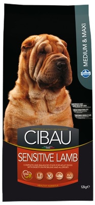 Сухой корм Cibau Sensitive Medium + Maxi для собак средних и крупных пород с Ягненком
