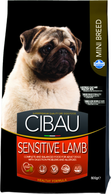 Сухой корм Cibau Sensitive Mini для собак мелких пород с Ягненком