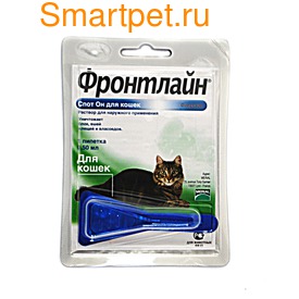 Фронтлайн Спот-он капли на холку для кошек и хорьков