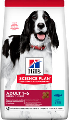Сухой корм HILL'S Science Plan для собак средних пород Тунец с рисом (фото)