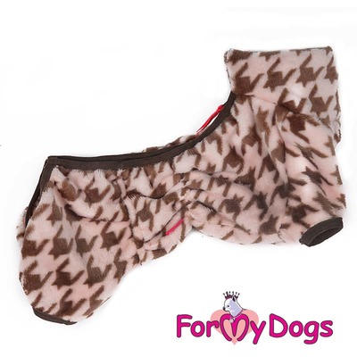 ForMyDogs Комбинезон теплый для такс Плюшевый бежевый, девочка ForMyDogs Комбинезон теплый для такс Плюшевый бежевый, девочка