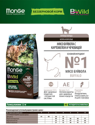   Monge BWild Cat GRAIN FREE           ()