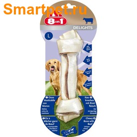 8in1 Beef Delights Bones L   