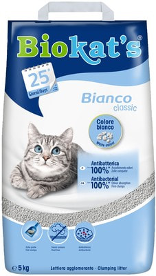 Наполнитель Biokats Bianco комкующийся белый Наполнитель Biokats Bianco комкующийся белый