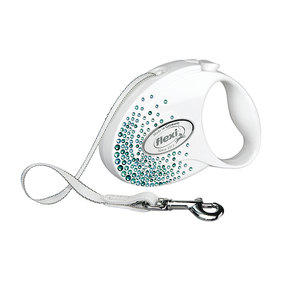 Поводок-рулетка flexi Glam Splash Leaf М, лента 5 метров, для собак до 25 кг Поводок-рулетка flexi Glam Splash Leaf М, лента 5 метров, для собак до 25 кг