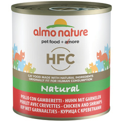 Almo Nature Консервы для Кошек с Курицей и Креветками. Classic HFC Adult Cat Chicken+Shrimps