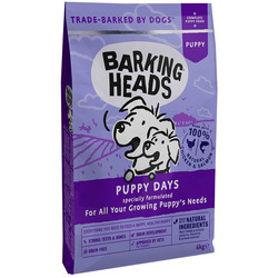 Barking Heads Сухой корм для щенков с лососем и курицей "Щенячьи деньки"