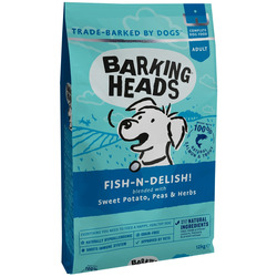 Barking Heads Сухой беззерновой корм для собак с лососем, форелью и бататом "Рыбка-вкусняшка"