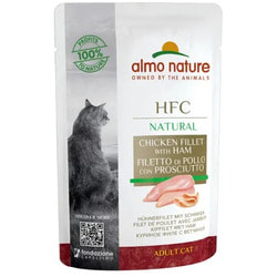 Almo Nature Паучи 75% мяса для кошек Куриное Филе с Ветчиной