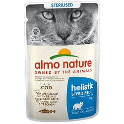 Almo Nature Консервы для кастрированных кошек с треской, Functional Sterilised with Code