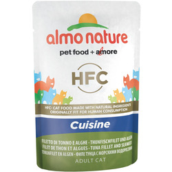 Almo Nature Паучи Холистик для Кошек с Тунцом и Морскими водорослями. Classic Cuisine - Tuna Fillet and Seaweed