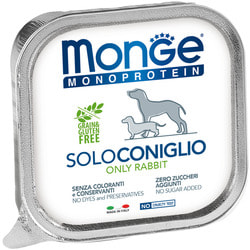 Monge Dog Monoprotein Solo консервы для собак паштет из кролика
