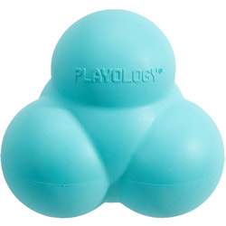 Playology Хрустящий жевательный тройной мяч SQUEAKY BOUNCE BALL с пищалкой и с ароматом арахиса