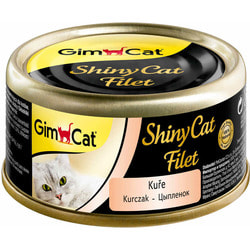 Консервы GimCat ShinyCat Filet для кошек из цыпленка в бульоне