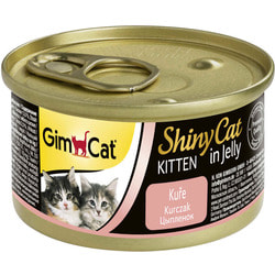 Консервы GimCat ShinyCat для котят из цыпленка в желе