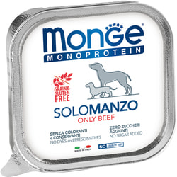 Monge Dog Monoprotein Solo консервы для собак паштет из говядины