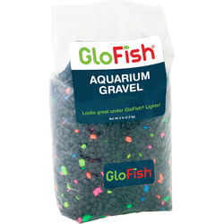 GloFish Гравий Черный, с GLO вкраплениями, 2.26кг