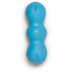 West Paw Zogoflex игрушка для собак гантеля Rumpus M голубая