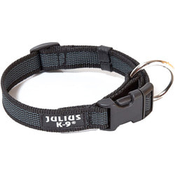 JULIUS-K9 Ошейник для собак Color & Gray, черно-серый