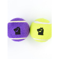 Mr.Kranch Игрушка для собак Теннисный мяч малый набор 2 шт. желтый/фиолетовый