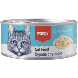 Wanpy Cat Консервы для кошек Курица с тунцом