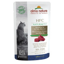Almo Nature Паучи для Кошек Филе Полосатого Тунца 90% мяса HFC Natural Plus - Natural - Skip Jack Tuna Fillet