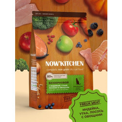   NOW'KITCHEN       ,,  , Fresh Grain-free Turkey, Duck+Salmon, Adult