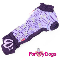 ForMyDogs Êîìáèíåçîí äëÿ òàêñ Ôèîëåòîâûé â ãîðîõ íà ìåõó, äåâî÷êà