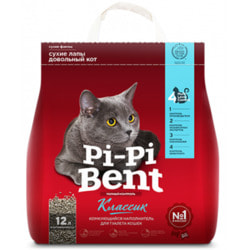 Наполнитель Pi-Pi Bent Classic для кошек натуральный комкующийся