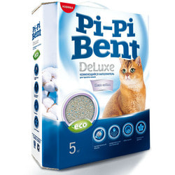 Наполнитель Pi-Pi Bent DeLuxe Clean Cotton для кошек комкующийся
